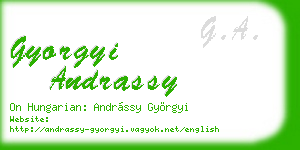 gyorgyi andrassy business card